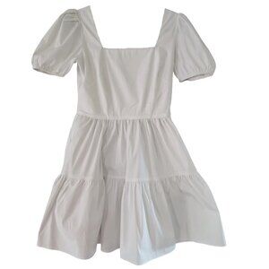 Like New White Waverly Grey Shorty Dress Sz S